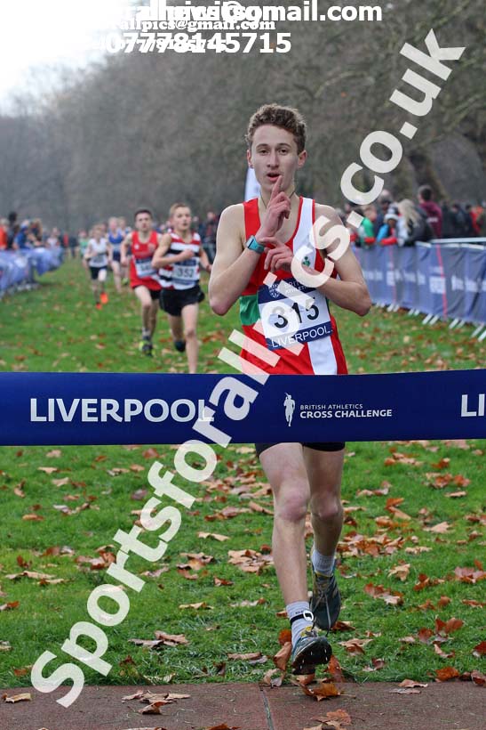 Boys under-15s British Athletics Liverpool Cross Challenge, Sefton Park, Liverpool. Photo:  David T. Hewitson/Sports for All Pics